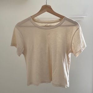 Athleta Cream Tee